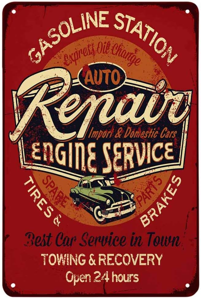 Tabliczka Metalowa Auto Serwis – Auto Repair Shop Open recenzja i cena